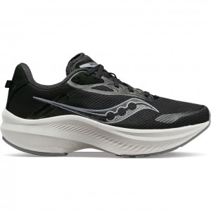 Black Saucony Axon 3 Men's Running Shoes | ISRAEL SMGKTC