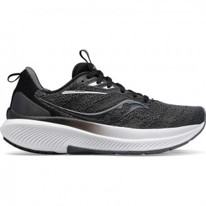 Black Saucony Echelon 9 Men's Wide Running Shoes | ISRAEL EGCLYK