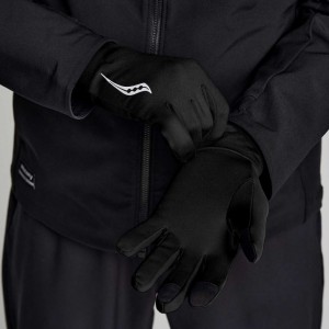 Black Saucony Solstice Men's Gloves | ISRAEL LTSVQX