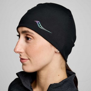 Black Saucony Solstice Women's Beanie | ISRAEL HMOTKI