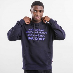 Black Saucony X Frank Cooke Rested Men's Hoodie | ISRAEL OKUEIJ