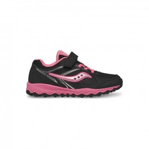 Black / Pink Saucony Cohesion TR14 A/C Big Kids' Sneakers | ISRAEL GMYWDU