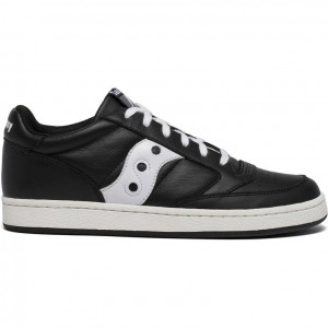 Black / White Saucony Jazz Court Women's Sneakers | ISRAEL UQRNCA