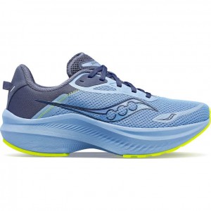 Blue Saucony Axon 3 Women's Running Shoes | ISRAEL KPTDYA