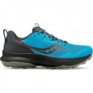 Blue Saucony Blaze TR Men's Trail Running Shoes | ISRAEL FYKHBU