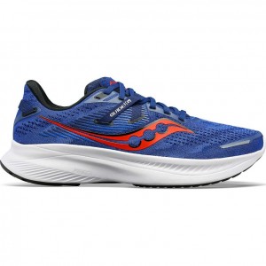 Blue Saucony Guide 16 Men's Running Shoes | ISRAEL VWBQDP