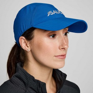 Blue Saucony Outpace Women's Hat | ISRAEL MUICTX