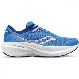 Blue Saucony Triumph 21 Women's Running Shoes | ISRAEL NJZQLT