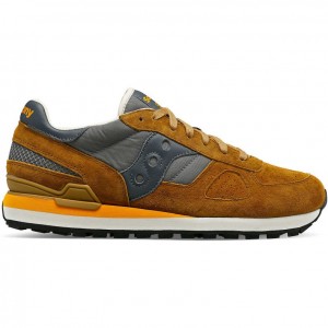 Brown / Grey Saucony Shadow Original Premium Women's Sneakers | ISRAEL QUKMFR