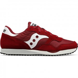 Burgundy Saucony DXN Women's Sneakers | ISRAEL DTIWRC