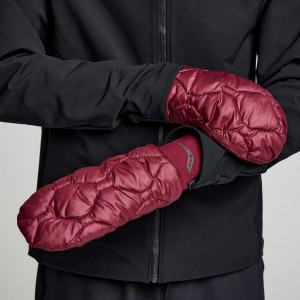 Burgundy Saucony Oysterpuff Men's Mitt | ISRAEL ZDLCEV