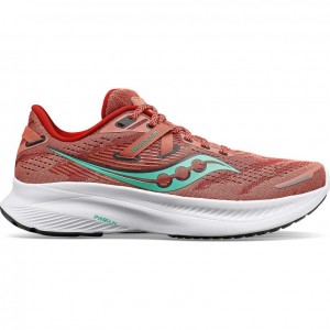 Coral Saucony Guide 16 Women's Running Shoes | ISRAEL QRNLAU