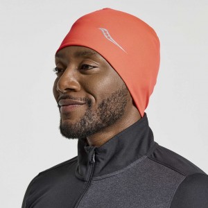 Coral Saucony Solstice Men's Beanie | ISRAEL JNIMEK