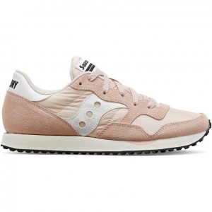 Coral / White Saucony DXN Women's Sneakers | ISRAEL NMOJKY