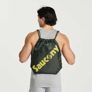 Dark Green Saucony String Men's Bag | ISRAEL GDLYRO