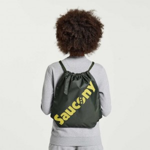 Dark Green Saucony String Women's Bag | ISRAEL GUOEXA