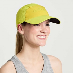 Green Saucony Outpace Women's Hat | ISRAEL DMIKZT