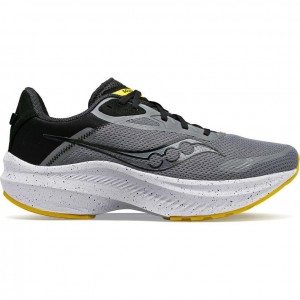 Grey Saucony Axon 3 Men's Running Shoes | ISRAEL CJSBTY