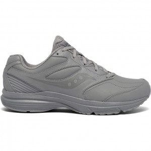 Grey Saucony Integrity Walker 3 Men's Wide Running Shoes | ISRAEL ZTKBCP