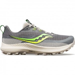 Grey Saucony Peregrine 13 Men's Trail Running Shoes | ISRAEL EWBZCY