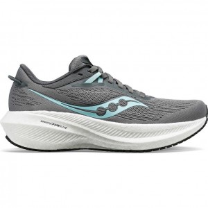 Grey Saucony Triumph 21 Women's Running Shoes | ISRAEL BWLRCV