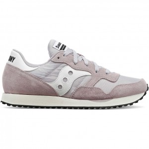 Grey / Pink Saucony DXN Women's Sneakers | ISRAEL MBPWZD