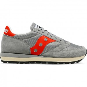 Grey / Red Saucony Jazz 81 Men's Sneakers | ISRAEL OTCRDX