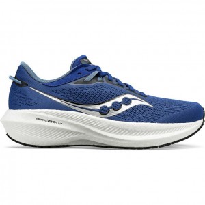 Indigo Saucony Triumph 21 Men's Running Shoes | ISRAEL YZOXDP