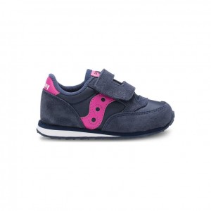 Navy Saucony Baby Jazz Hook & Loop Little Kids' Sneakers | ISRAEL ZNYEMP