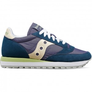 Navy Saucony Jazz Original Women's Sneakers | ISRAEL KMFUBC