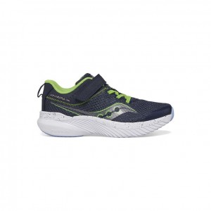 Navy Saucony Kinvara 14 A/C Big Kids' Sneakers | ISRAEL EZBJWP