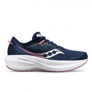 Navy Saucony Triumph 21 Women's Running Shoes | ISRAEL PFSACI