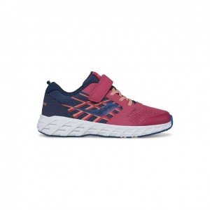 Navy / Red Saucony Wind 2.0 A/C Big Kids' Sneakers | ISRAEL DBMTLC