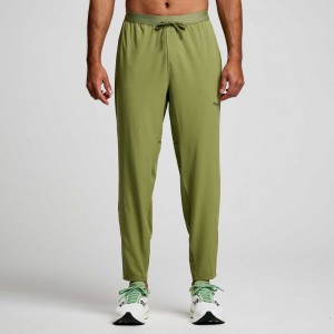 Olive Saucony Boston Woven Men's Jogger | ISRAEL HEIUTW