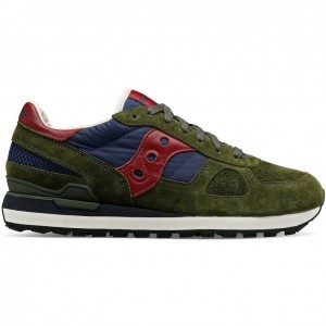 Olive Saucony Shadow Original Premium Men's Sneakers | ISRAEL WJRXPA