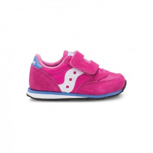 Pink Saucony Jazz Hook & Loop Big Kids' Sneakers | ISRAEL AMKDUF