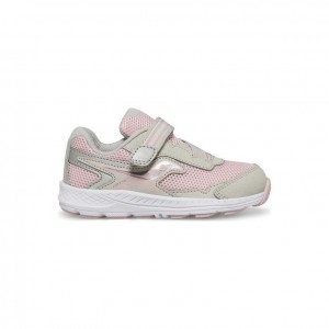 Pink / Grey Saucony Ride 10 Jr. Little Kids' Sneakers | ISRAEL ZBNXTA