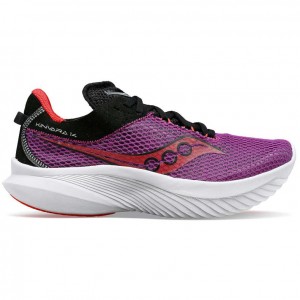 Purple Saucony Kinvara 14 Women's Running Shoes | ISRAEL EALFQR