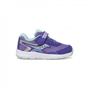 Purple Saucony Ride 10 Jr. Little Kids' Sneakers | ISRAEL CLSTVF