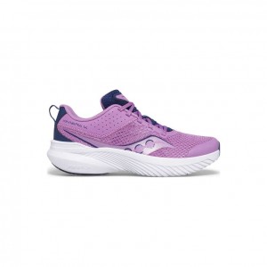 Purple / Indigo Saucony Kinvara 14 Big Kids' Sneakers | ISRAEL OGCNVI