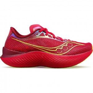 Red Saucony Endorphin Pro 3 Women's Running Shoes | ISRAEL GKOLMD