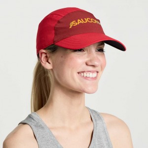 Red Saucony Outpace Women's Hat | ISRAEL DMYWCL