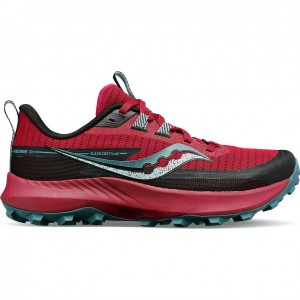 Red Saucony Peregrine 13 Women's Trail Running Shoes | ISRAEL FXDGEI