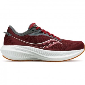 Red Saucony Triumph 21 Men's Running Shoes | ISRAEL TCGHEZ