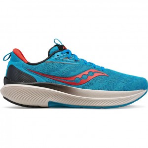 Turquoise Saucony Echelon 9 Men's Running Shoes | ISRAEL PYFVZG