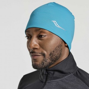 Turquoise Saucony Solstice Men's Beanie | ISRAEL LAOGQS