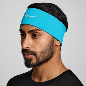 Turquoise Saucony Solstice Men's Headband | ISRAEL VSGRJC