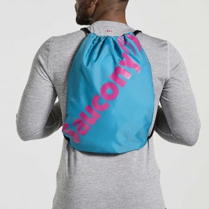 Turquoise Saucony String Men's Bag | ISRAEL OSIJGQ