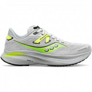 White Saucony Guide 16 Men's Running Shoes | ISRAEL JUWTLK