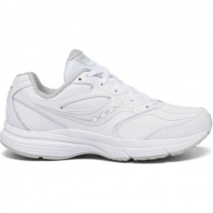 White Saucony Integrity Walker 3 Women's Wide Running Shoes | ISRAEL WHAKEL